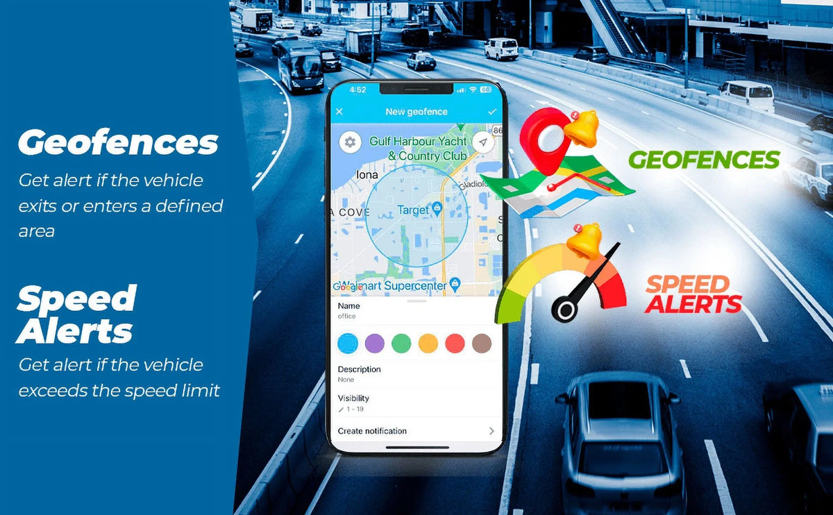 GPS Device, and Hidden Theft Devices Magnetic Life. Tracker GPS 2 Real-Time Vehicles, Month Tracker Battery Car Alert Long Tracker, Ready-to-Use LTE Tracking for Waterproof Portable with