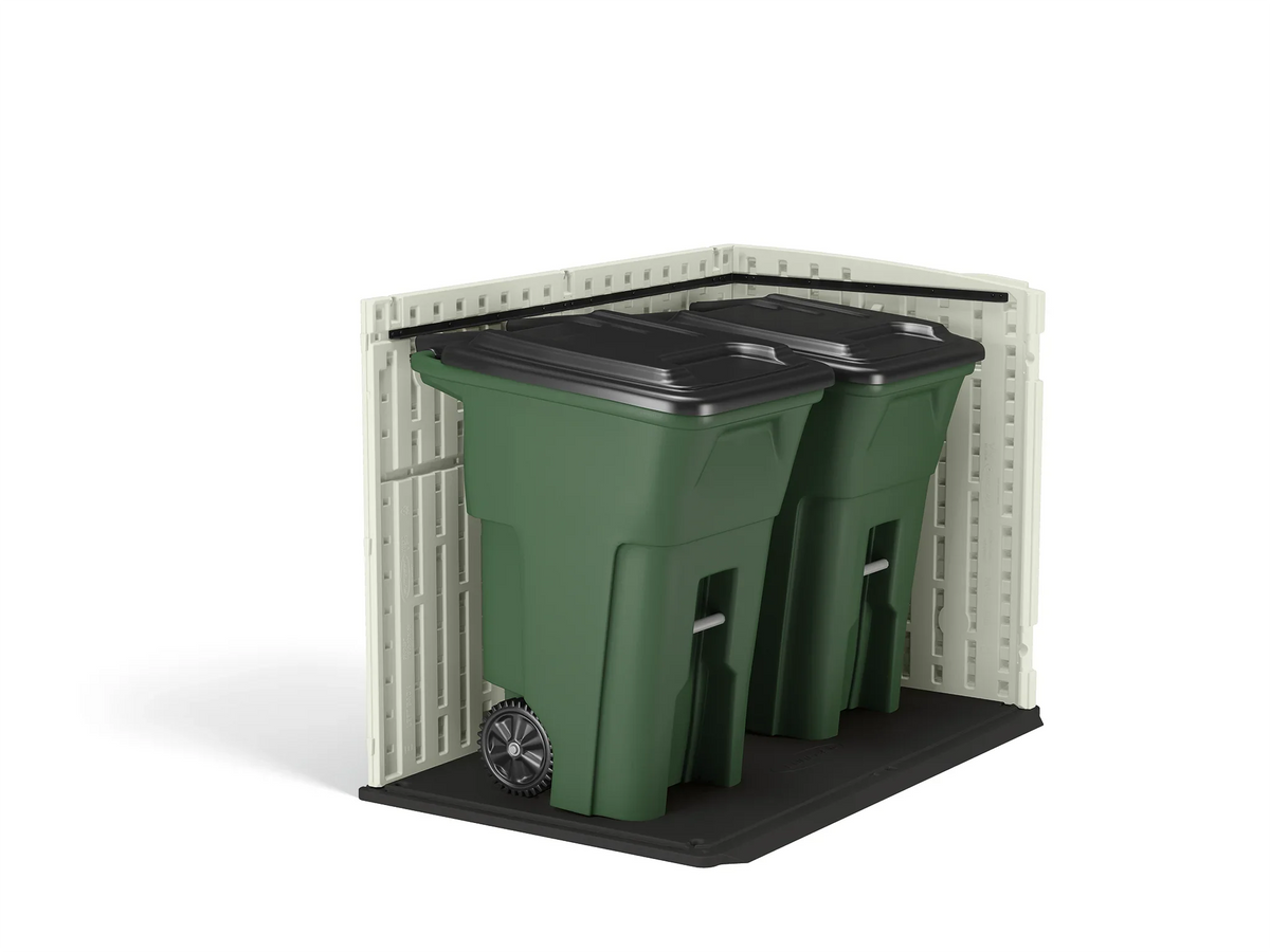 D Plastic Gray, and H in x 52 in 70.5 Suncast Off-White x W Shed, Storage 44.25 in