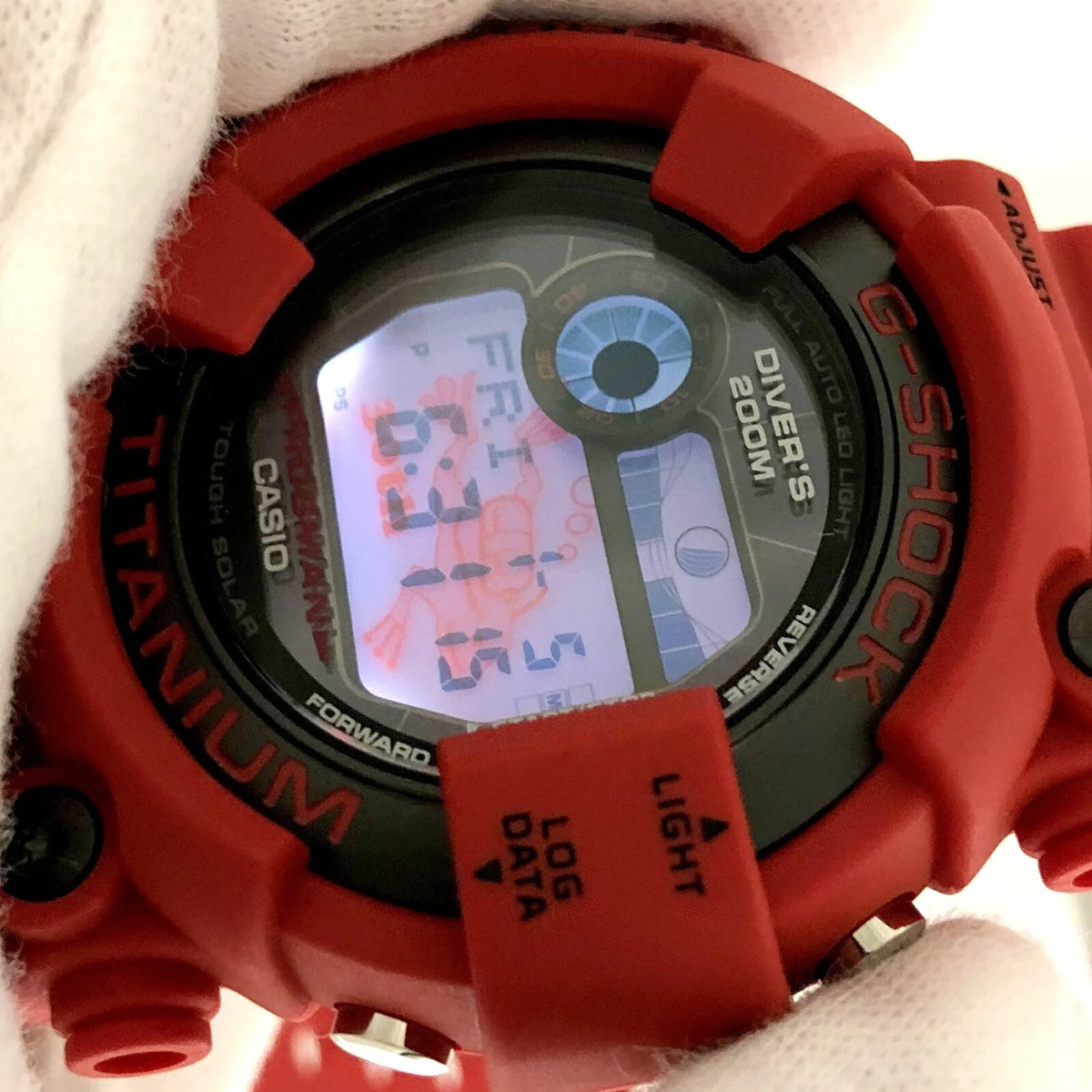 Tough Pre-Owned Anniversary Casio Digital Red Reprint Solar 30th Watch Model G-SHOCK FROGMAN ITWD1QAESCTM Men's CASIO GW-8230NT-4JR (Good)