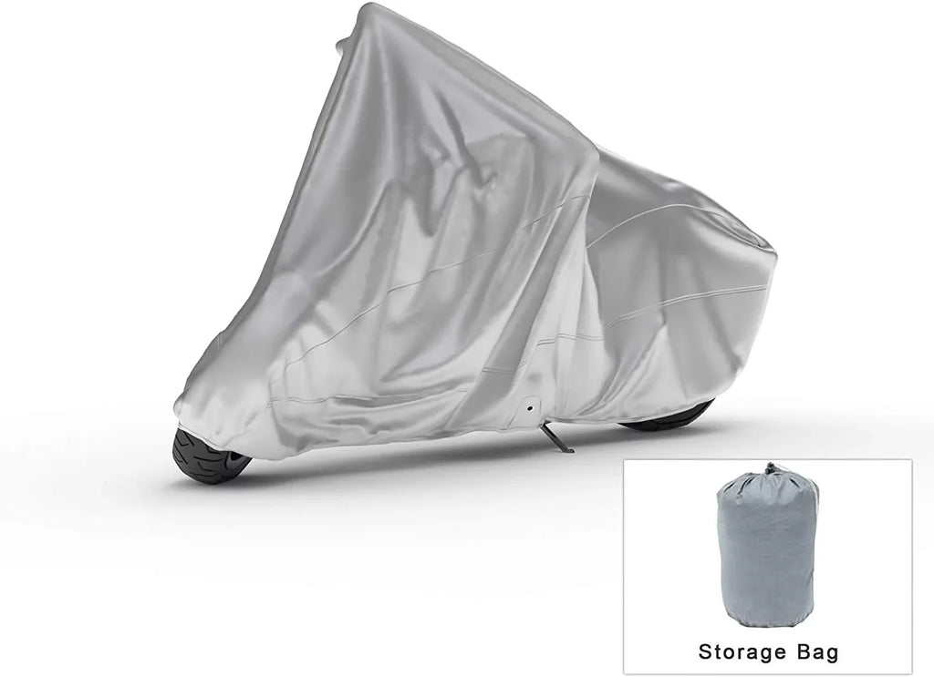 Bag Protect Outdoor 2017 Material Storage Securing Moto Intenso - Rain - Compatible - Motorcycle Abs - Weatherproof Cover Grigio Durable Water, Snow, With Indoor Stone - Sun & V7 Straps From Ii Guzzi