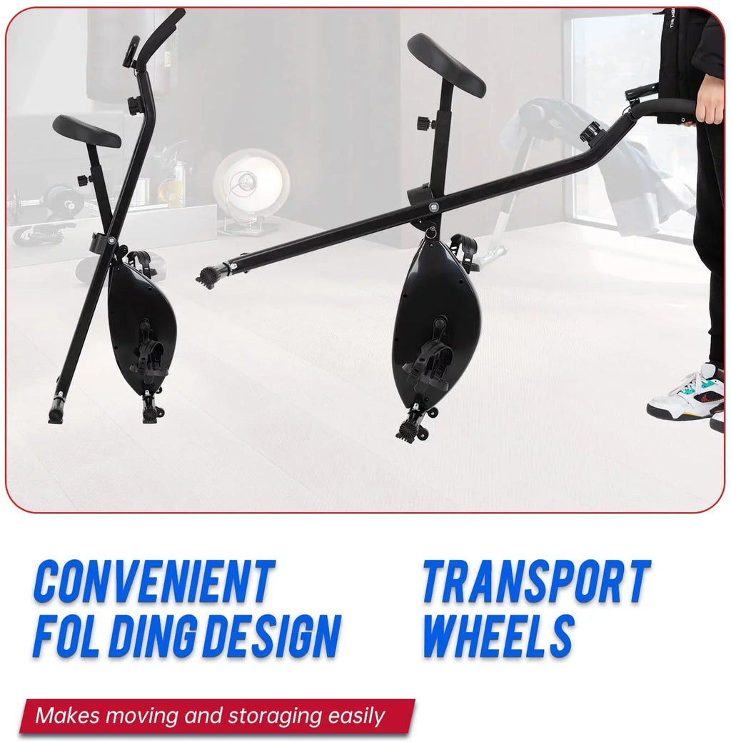 Exercise Levels Stationary of Recumbent Bikes Indoor Exercise 8 Bike FDW Magnetic Foldable with Resistance