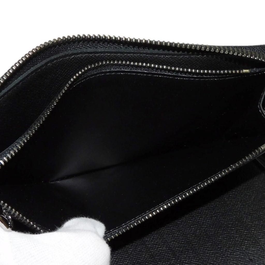 Zippy (Good) Billfold LOUIS Vertical Pre-Owned Eclipse VUITTON Round Long Logo Noir M62295 Zipper Monogram Men's Wallet LV