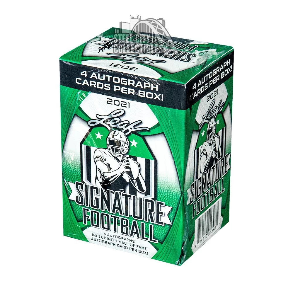 4 CARDS BOX BOX! PER AUTOGRAPH LEAF BLASTER SIGNATURE 2021 FOOTBALL -