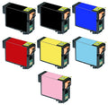 157) Pack for Inkjet (2-PBK/1-C/M/Y/LC/LM) R3000 Replacement (T1572PBK1CMYLCLM) (NO. PrinterDash Combo Photo Stylus
