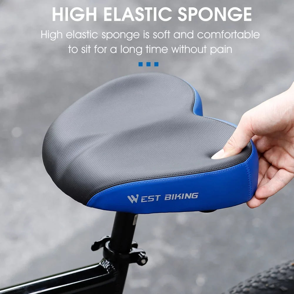 Design Comfortable Bike Aibecy Road Saddle Replacement Widen Cushion for Thicken Ergonomic Shockproof Distance Riding Long