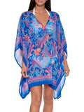 US SUMMER Crinkly Lauren Cover-up, Chiffon Ralph PAISLEY Tunic Large/X-large
