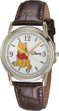 Winnie Alloy Gold Watch, Silver and Brown Strap Men's Leather Cardiff