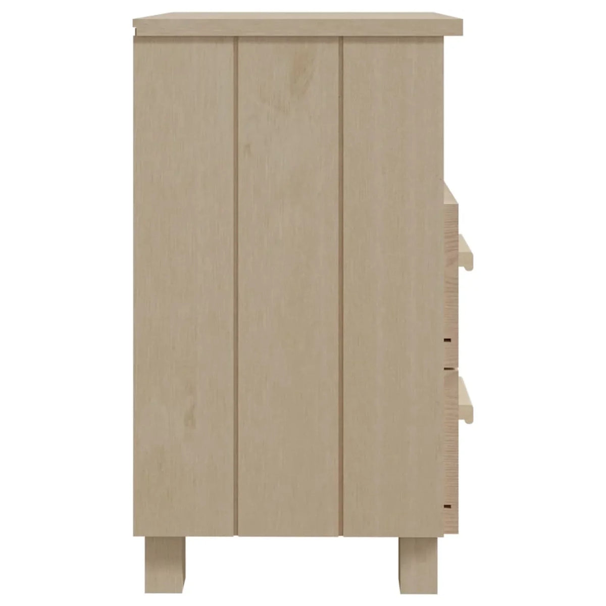 Brown Honey HAMAR Bedside 15.7"x13.8"x24.4" Wood Cabinet Htovila Solid Pine
