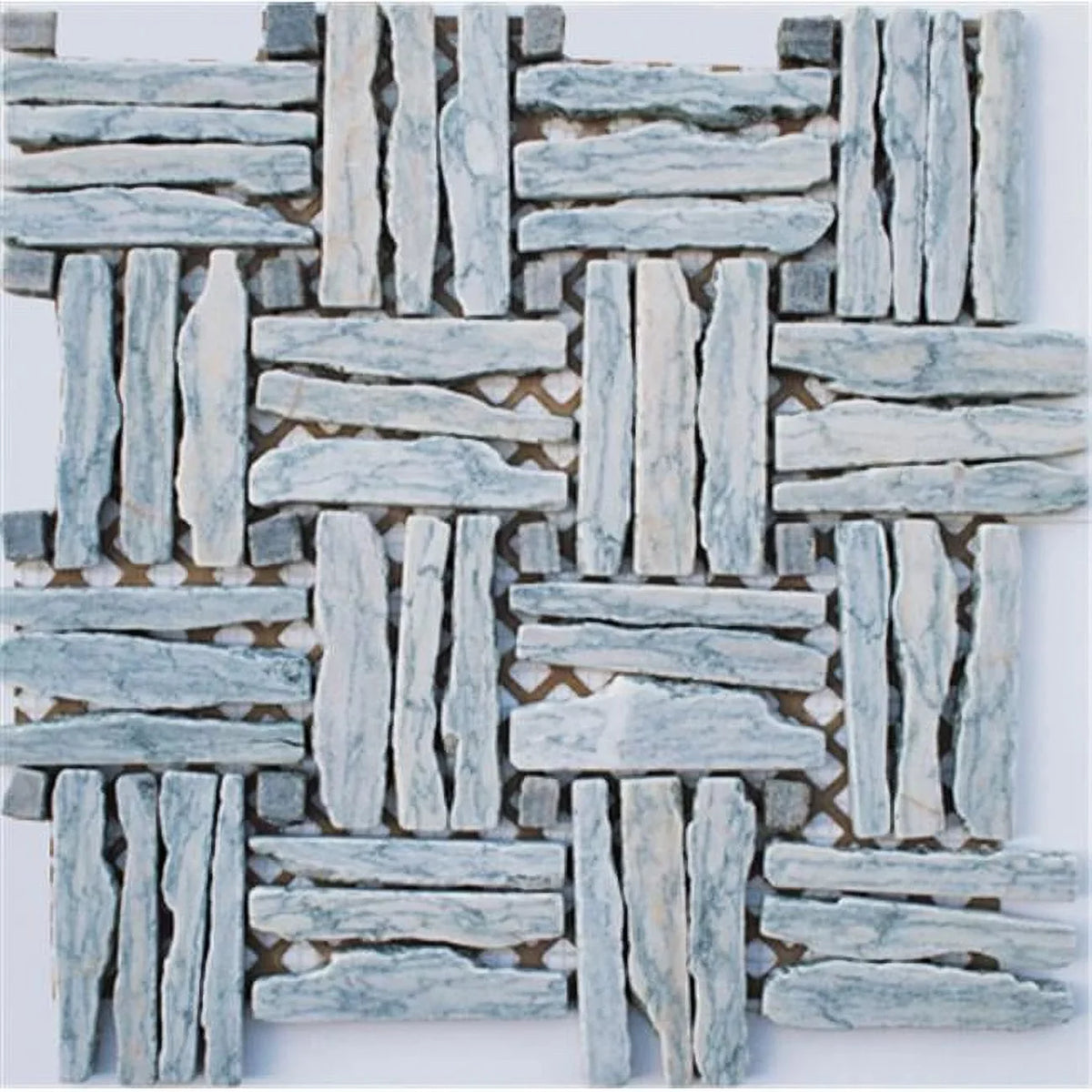 Stone Light Blue Wave Gray Natural Mixed Landscape Basket