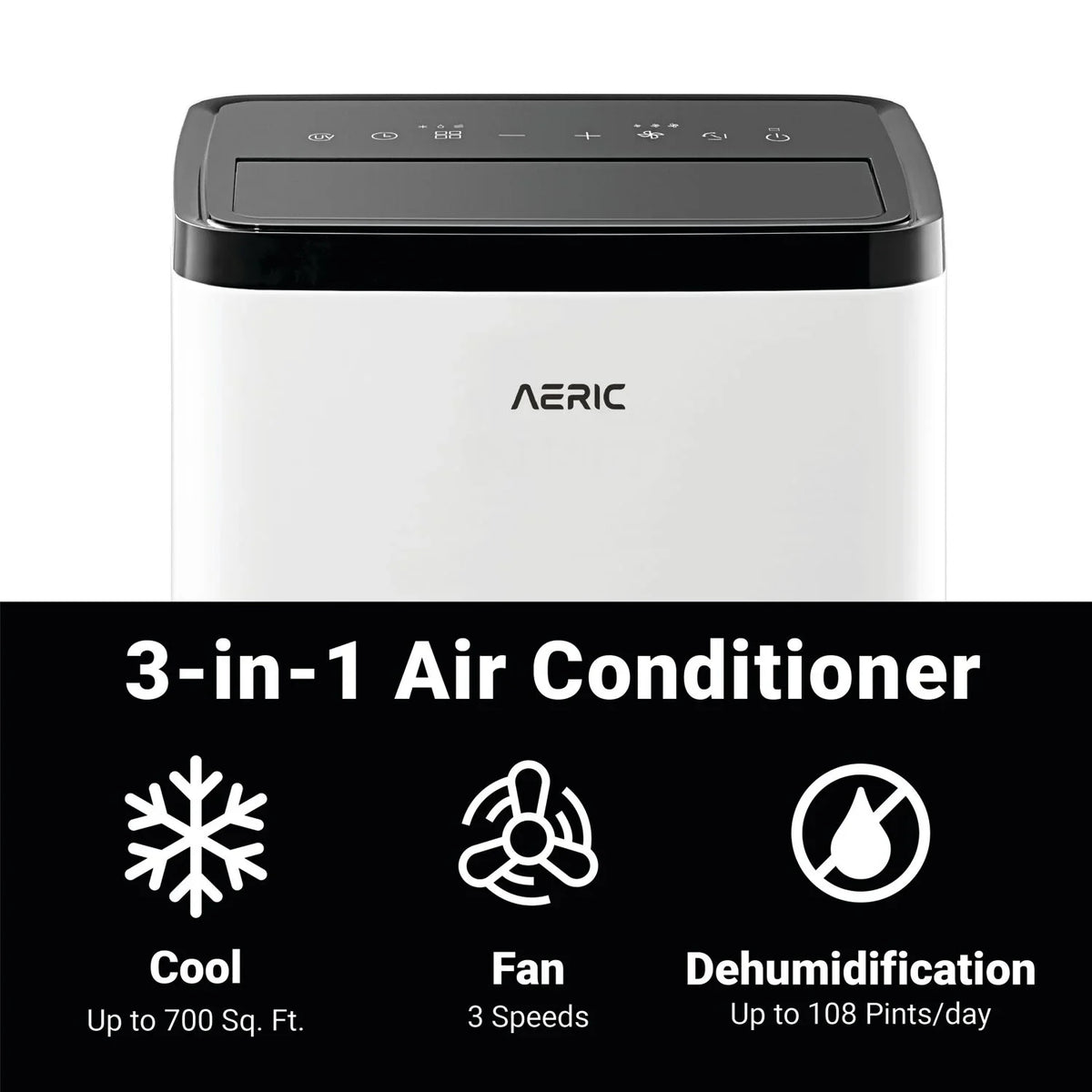 10,000 SACC ASHRAE) Aeric Portable (14,000 Conditioner BTU BTU Air