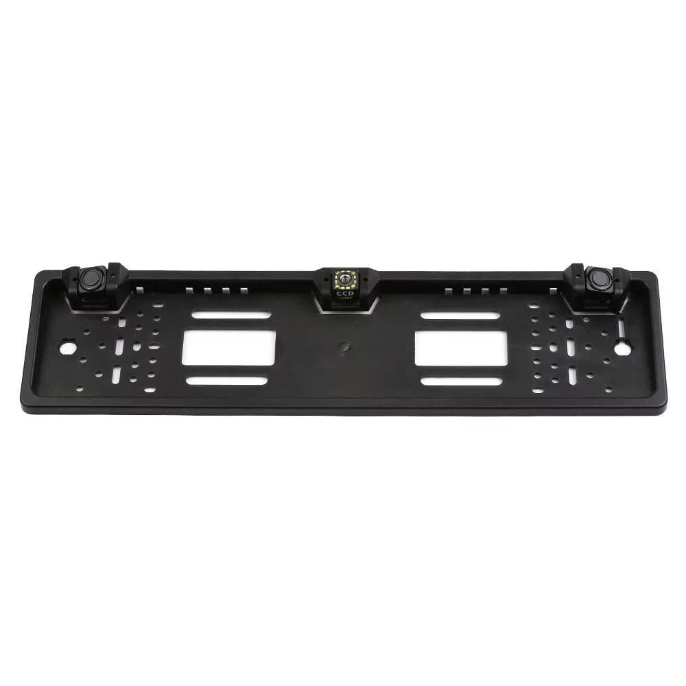 Nebublu Reversing 12 License Sensor Car European Rear Plate Backup Camera, Parking View LED Camera, Frame, System,