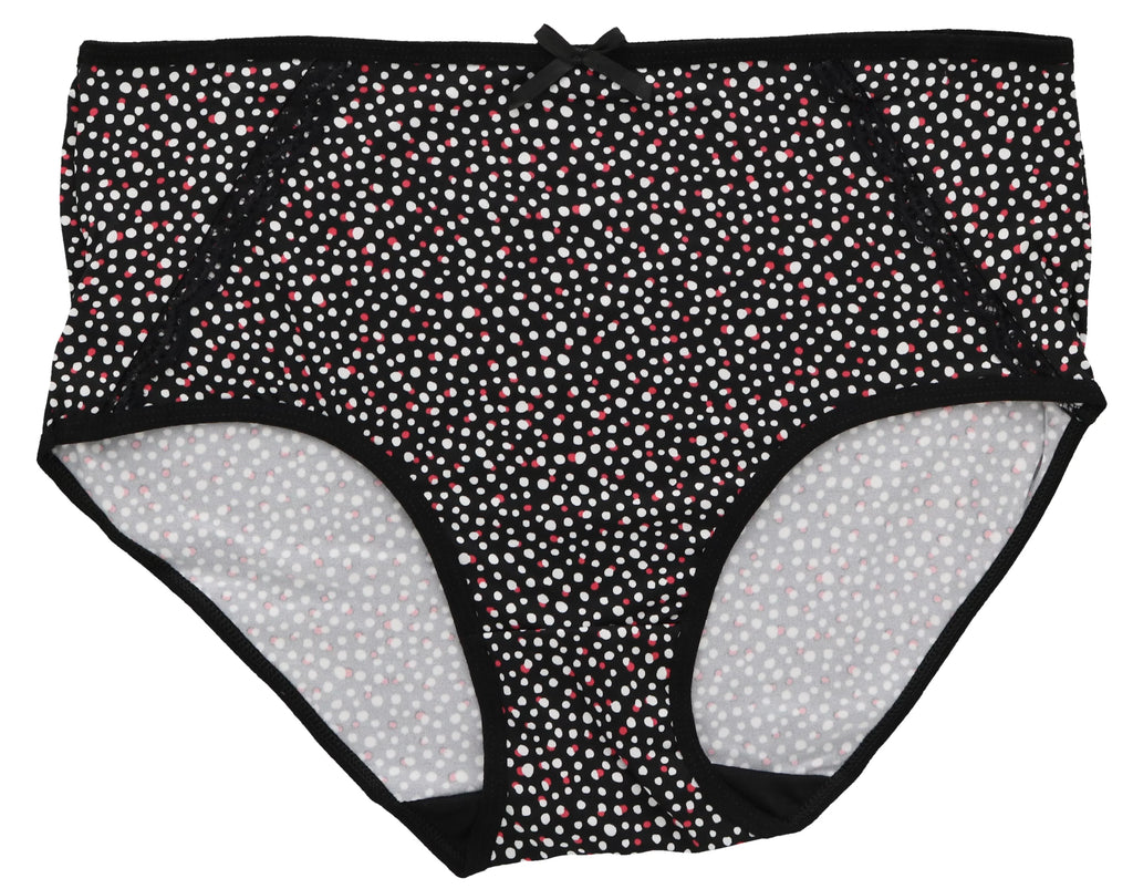 Panties Classic Hot Women's Florals) Black High Brief Size (X-Large, Sexy Delta Intimates Pink Rise Burke Plus (5Pr)