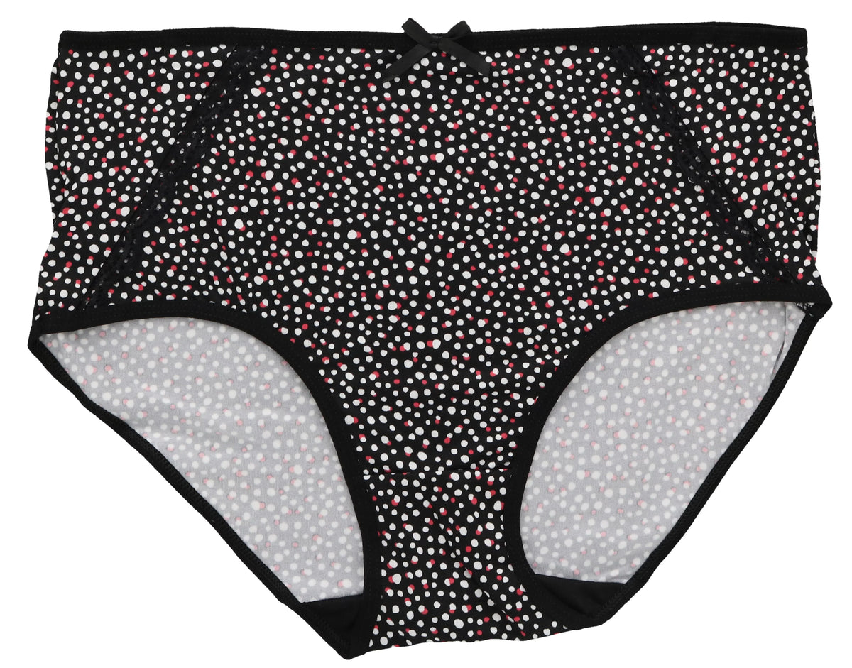 Panties Classic Hot Women's Florals) Black High Brief Size (X-Large, Sexy Delta Intimates Pink Rise Burke Plus (5Pr)