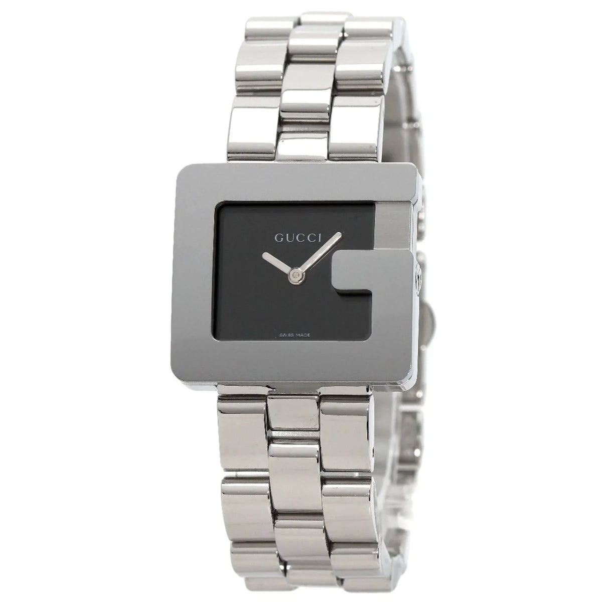 GUCCI Boys G Watch Square Face 3600J Pre-Owned Steel/SS (Good) Stainless Gucci