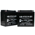Free, 800 F800ST, Replacement Battery Motorcycle 2-Pack UB-YTX14-BS Activated, Factory CC UpStart - Maintenance Battery GS 12AH, BMW 2011 12V,