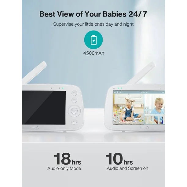 with Monitor Split Screen, Vava VA-IH009 White Baby