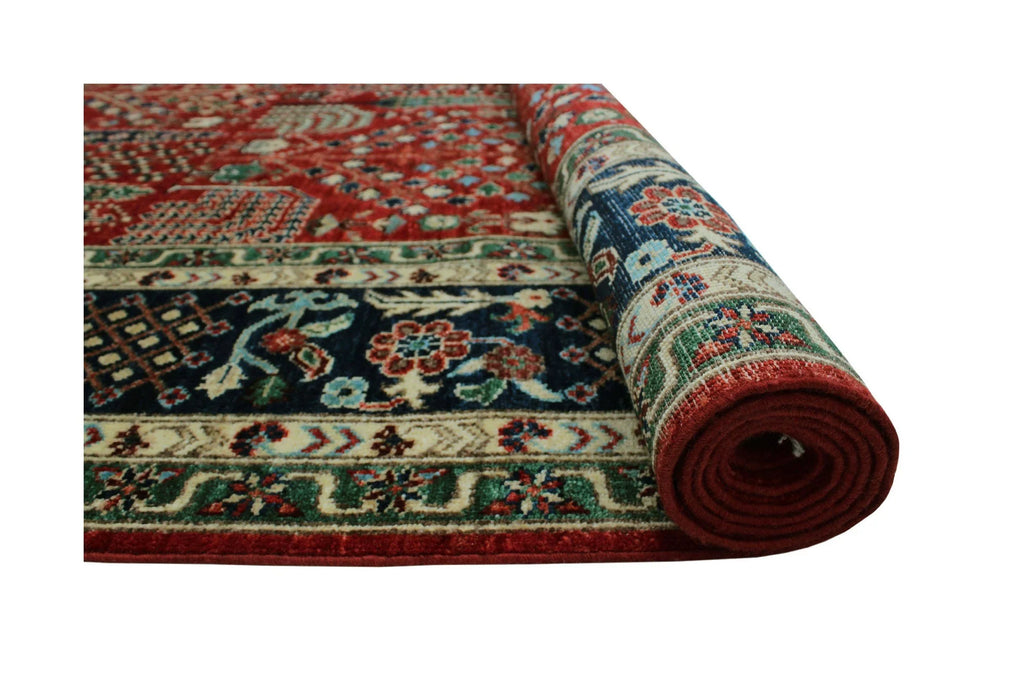 x Rug, Alonzo 9'10" Red/Blue Aria 7'11"