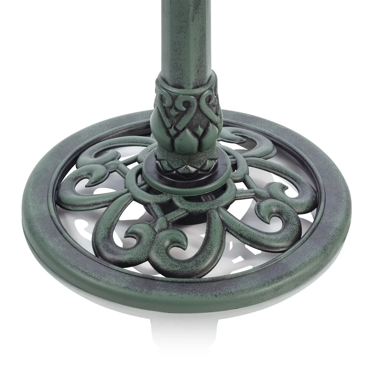 Plastic Bath, Pedestal Fountain Bird Alpine Corporation Green 3-Tier