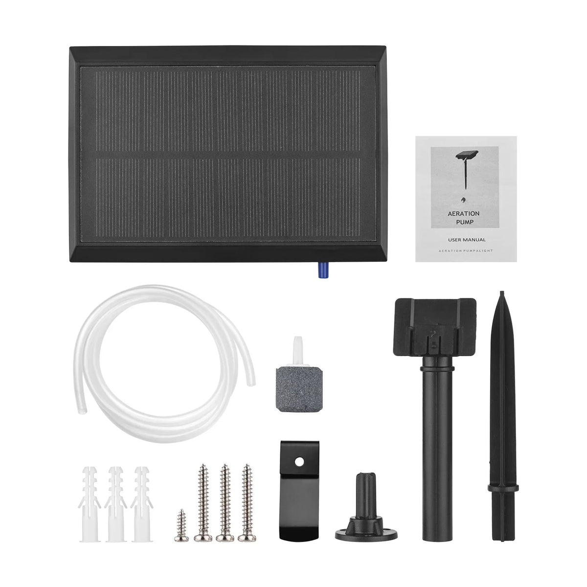 1.5W with Solar Air moobody Fish Air Oxygenator Stone Bubble Small for Pump & Ponds Pipe Pump Fish Fishing Aerator Circulation Tank Rechargeable Pools 5.5V Aquarium Oxygen Pond Tranportation Water