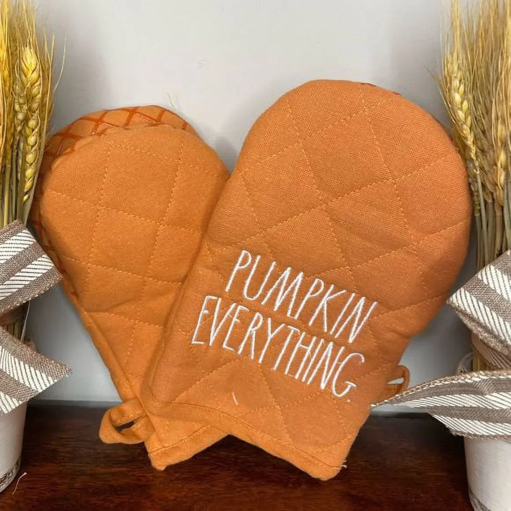 Rae Mini Kitchen EVERYTHNG Dunn Cotton Mitts 5" PUMPKIN X 8.5" 100%