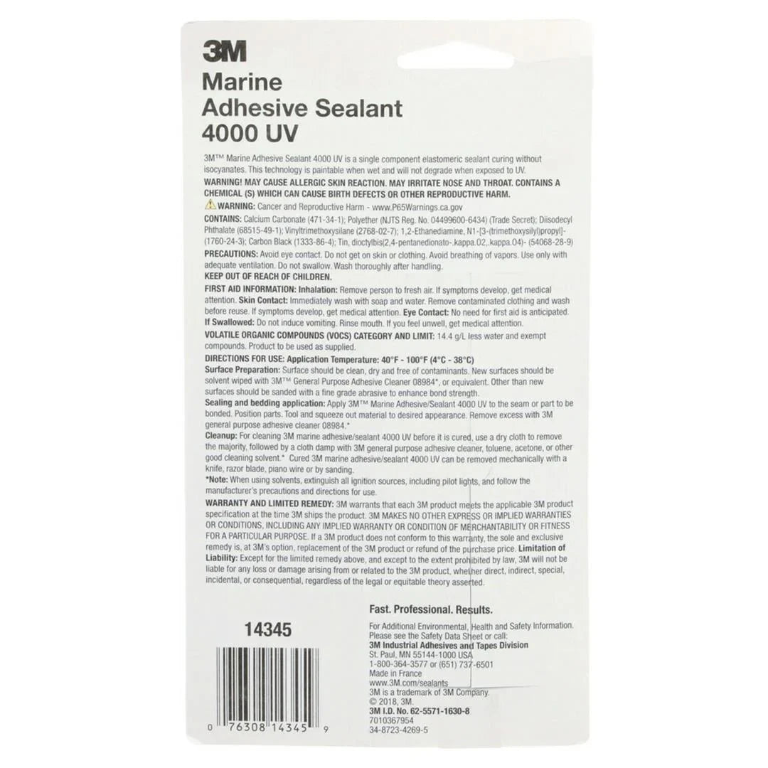 Marine Uv Adhesive 4000 3M Sealant