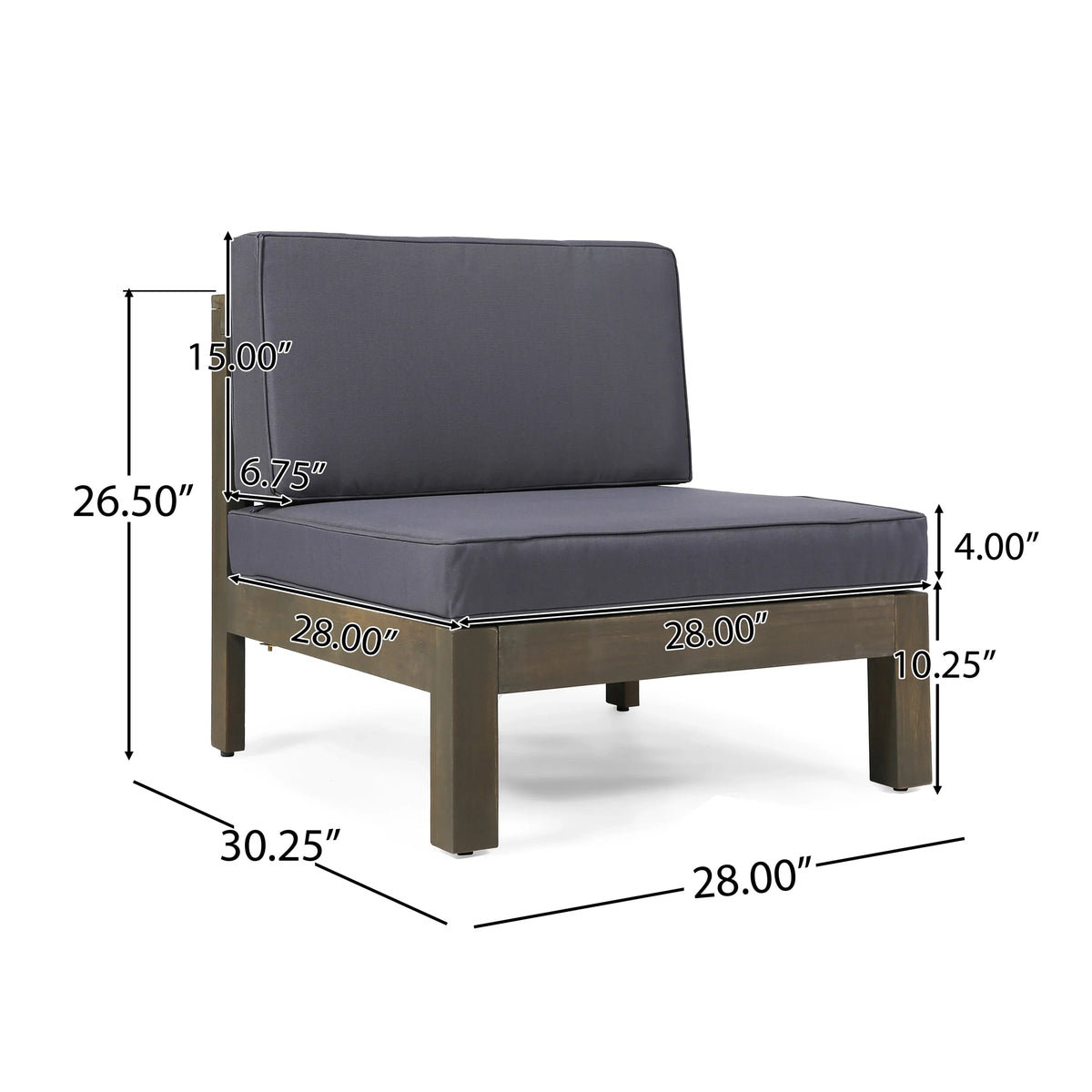 Sectional Gray, Black, Acacia 8 Gray, Gloss Sofa Fire Seater Set Pit Kolten Modern Holder, Wood and Outdoor Tank with Dark