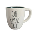 18 XMAS Rae Dunn TREE OH Cup Ceramic Coffee Christmas Mug Oz