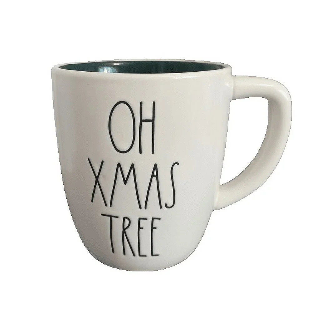 18 XMAS Rae Dunn TREE OH Cup Ceramic Coffee Christmas Mug Oz