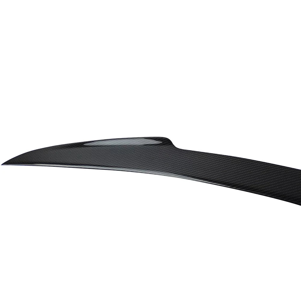 Spoiler S Compatible 12-23 Carbon H Fiber Tesla Style 2013 Motorsports 2012 CF 2018 2016 Rear 2017 with 2014 2015 Model Wing - Ikon Trunk