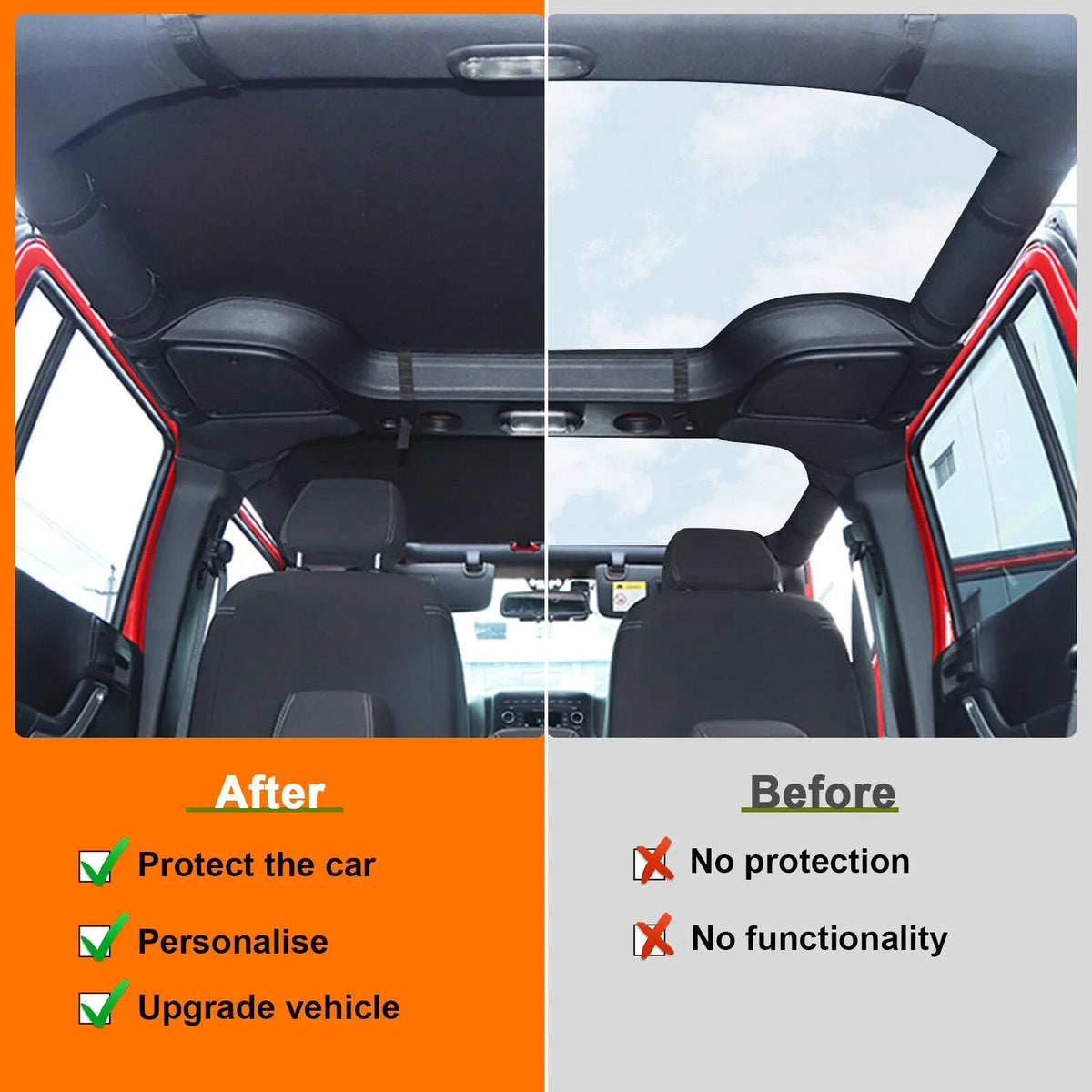Soft Top Wrangler Top Roof 2-Door PU 2007-2017 JK Black Leather Top Extended Cover Anti-UV Jeep Bikini for