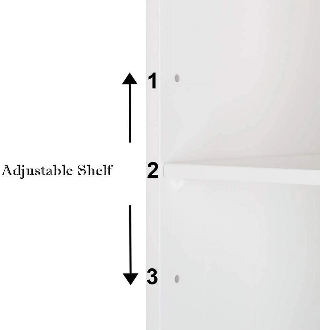 Mount Adjustable Cabinet Single 2 and Storage with Bathroom Medicine BSL Mirrored Organizer White Wall Shelves Door Cabinet