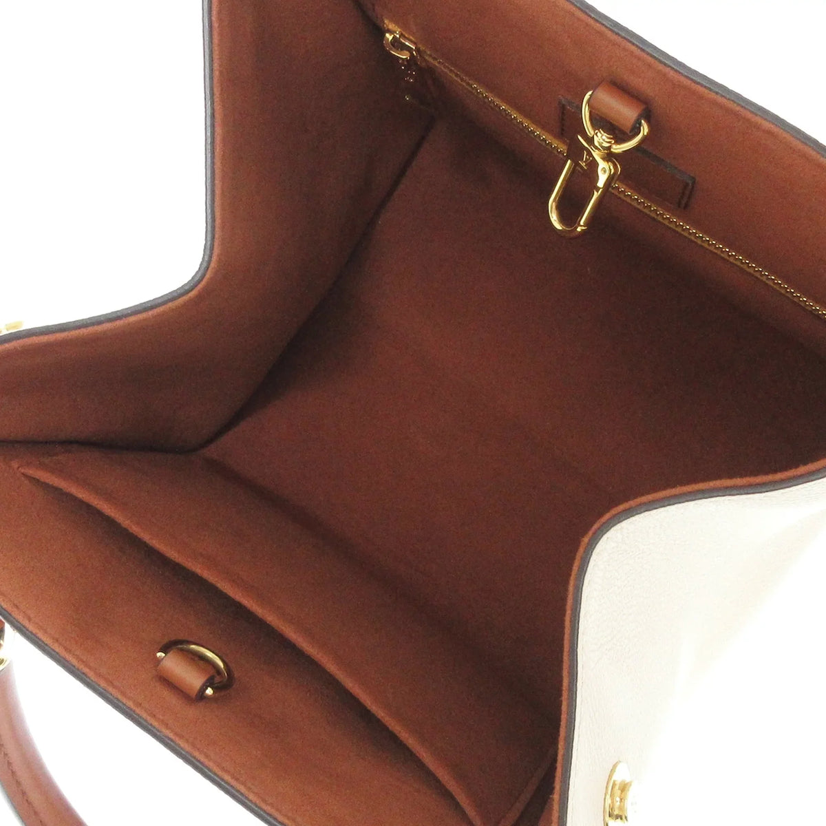 Fold PM (Good) Satchel Authenticated Canvas Louis Pre-Owned Brown Tote Vuitton Unisex Monogram