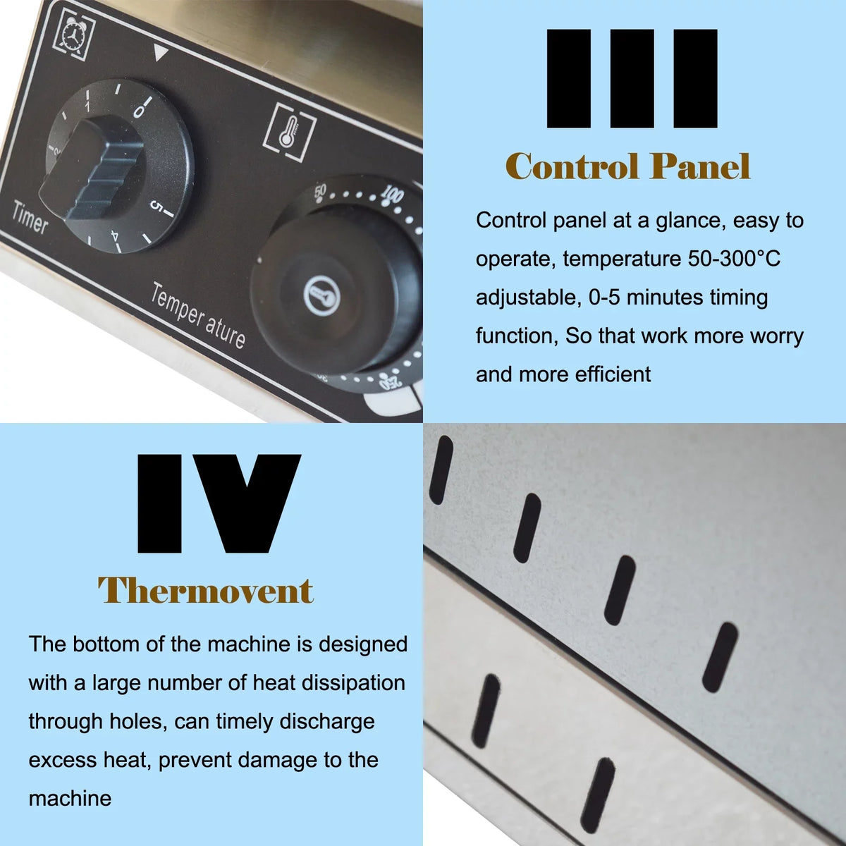 Grid 6Pcs Electric Grid Nonstick Machine Baking Commercial Waffle INTSUPERMAI Keli Scones Oven Six Machine