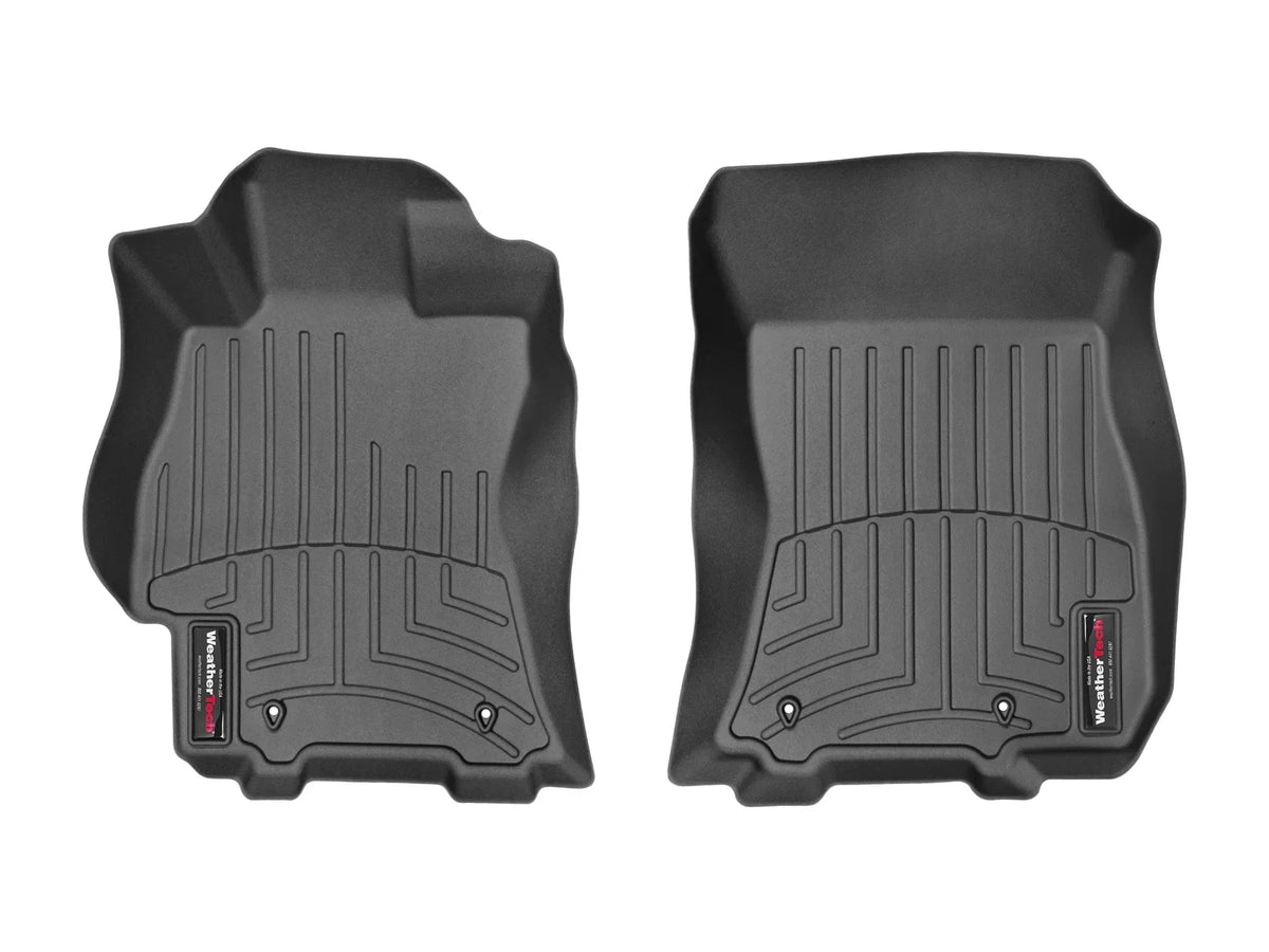 WeatherTech with Outback FloorLiners compatible (Driver - & Fit Custom Black Passenger), Subaru Legacy, Row 1st