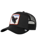 Bros Trucker Freedom Black One Cap Size The Eagle Men's Goorin