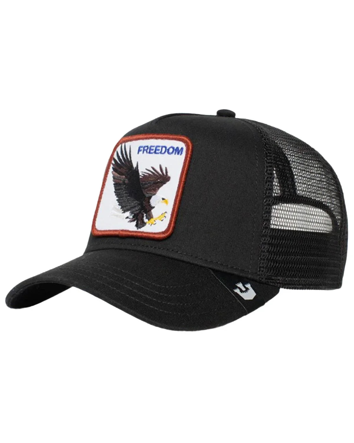 Bros Trucker Freedom Black One Cap Size The Eagle Men's Goorin