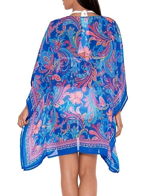 US SUMMER Crinkly Lauren Cover-up, Chiffon Ralph PAISLEY Tunic Large/X-large