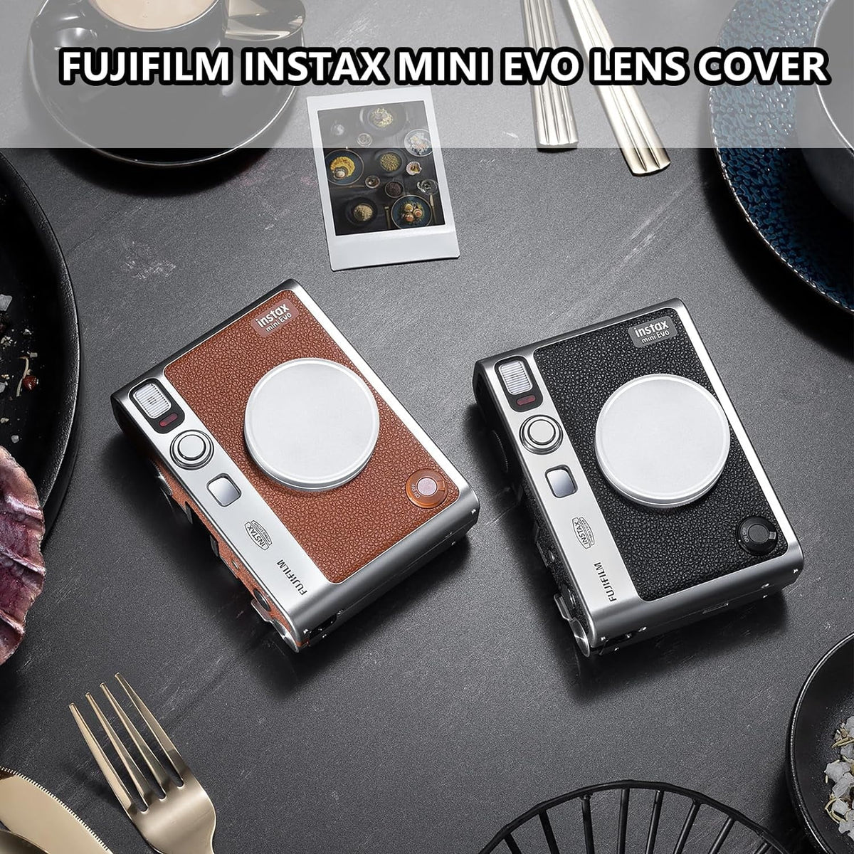 Instax for Evo Evo for with Mini Instant Lens Camera Accessories Fuji Fujifilm Mini Lens Cap, Mini Picture Cap
