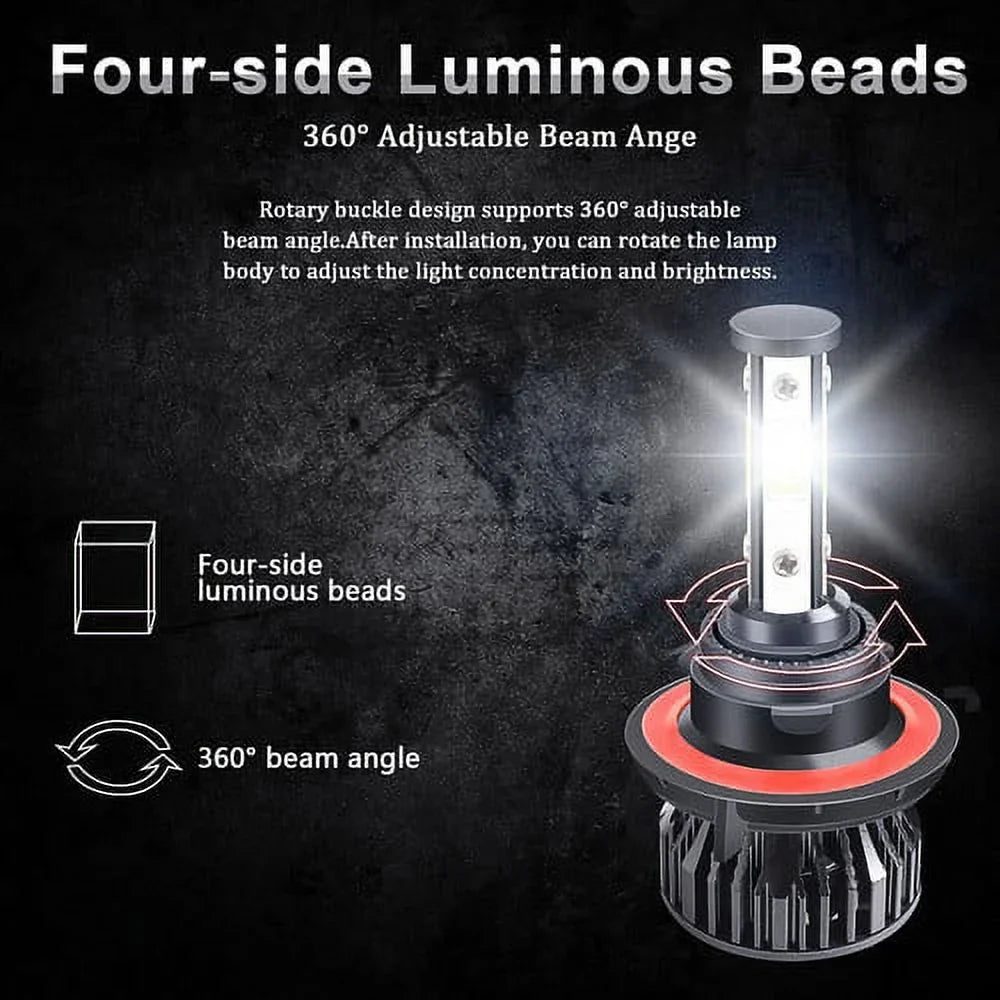 Kit High/Low & Headlight 2007 Country For Town Beam LED 2006 2005 Chrysler Bulbs