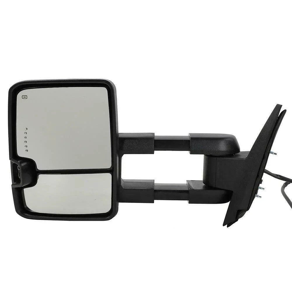 Towing Heated Lamp Signal&Backup Power Chevrolet For Led Mirrors Chrome Gmc