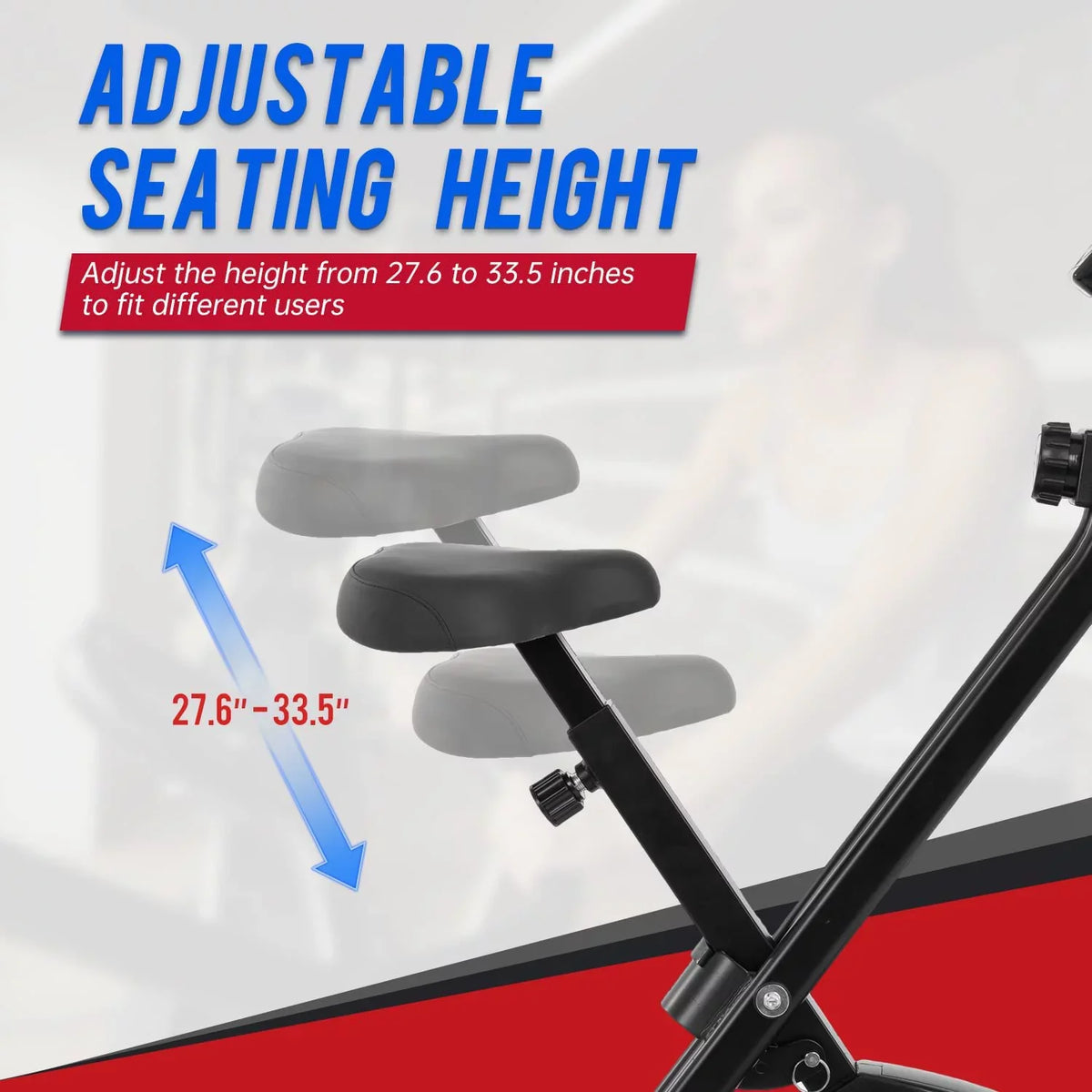Exercise Levels Stationary of Recumbent Bikes Indoor Exercise 8 Bike FDW Magnetic Foldable with Resistance
