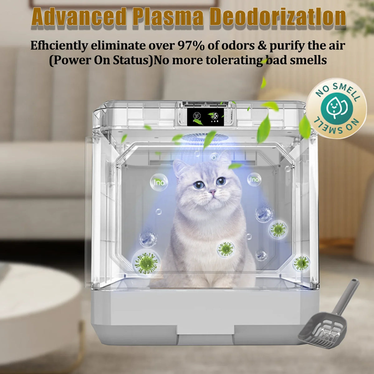 Enclosed Enclosure Litter Removal, Cat Drawer Box, Pan Type Scoop, Litter Easy Large Litter Pottywith Box Odor Cleaning Cat Furniture, And Scoop. Litter Cat Cat Arcwares