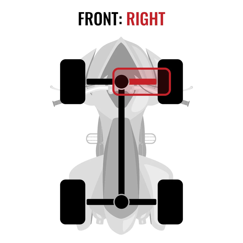 DPS 2015 XT-P XT Commander Axle STD with - compatible Can-Am Sixity Right Front 1000 4X4 XT
