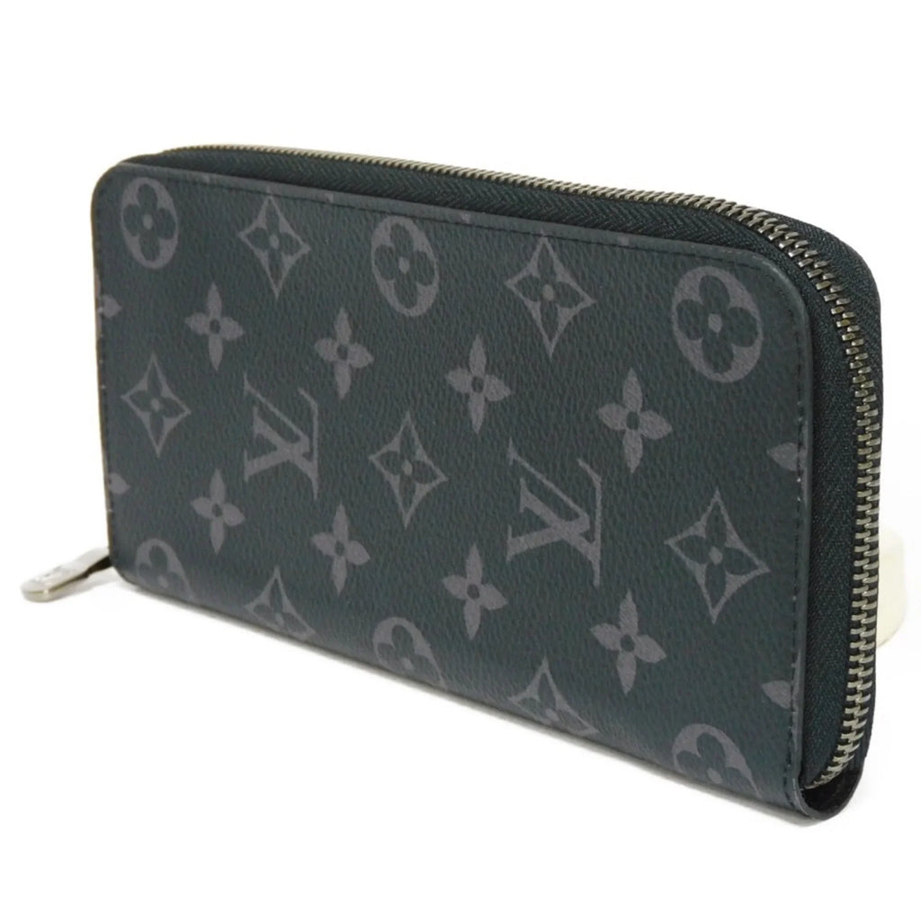 Zippy (Good) Billfold LOUIS Vertical Pre-Owned Eclipse VUITTON Round Long Logo Noir M62295 Zipper Monogram Men's Wallet LV