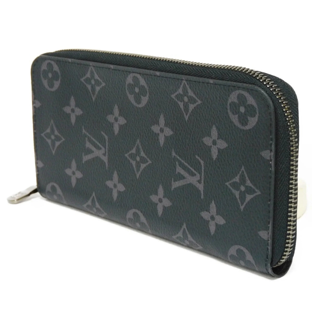 Zippy (Good) Billfold LOUIS Vertical Pre-Owned Eclipse VUITTON Round Long Logo Noir M62295 Zipper Monogram Men's Wallet LV