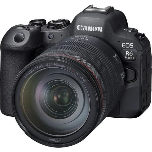 '+ LPE6 (5666C011) + Card with Corel R6 Mark Reader Memory Lens External Camera Card Software 24-105mm Photo + f/4 II + Canon + Case + + More EOS Mirrorless Charger Battery 64GB