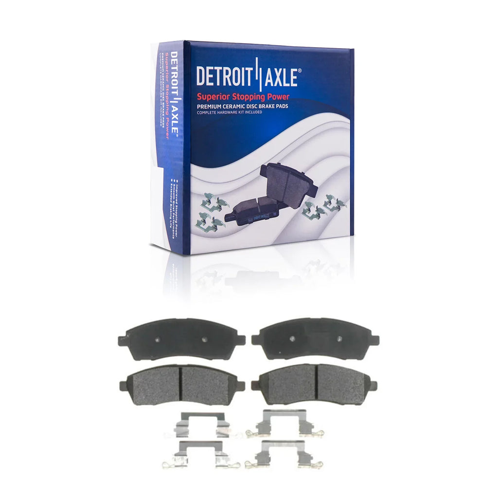 Ford 8 Rear Kit Lugs Excursion Drilled 2001 Slotted Brakes F-350 - 99-04 for 2004 Duty 2003 Axle Detroit Brake & F-250 Brake Super Ceramic 2002 1999 Replacement 2000 Rotors Pads