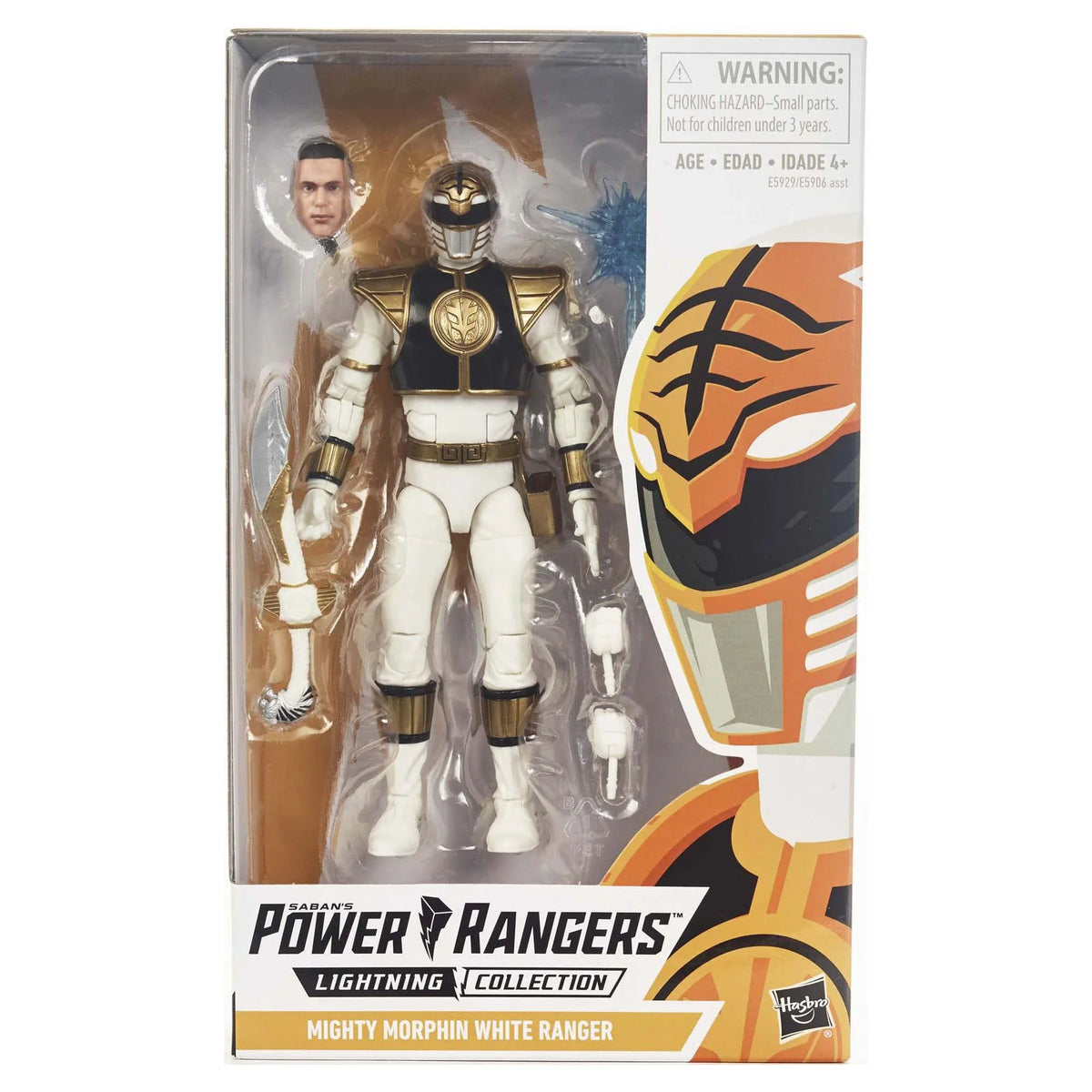 Ranger Figure 6-inch Power Lightning Collection White Morphin Mighty Rangers