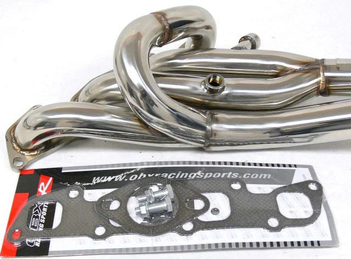 16V Nissan DOHC Fitment For 240SX 98 OBX-RS Stainless By Header to 2.4L KA24DE 95
