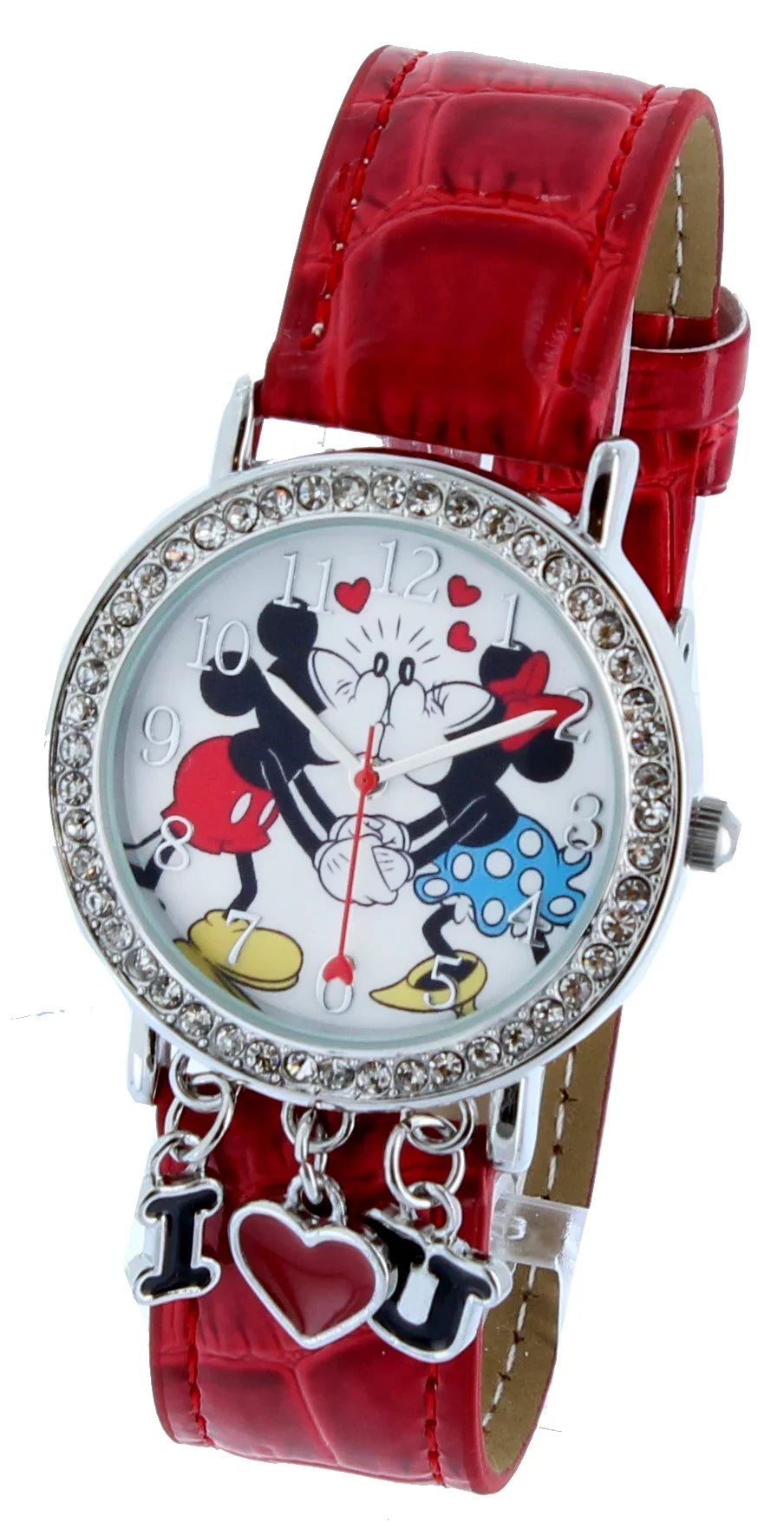 & Band holding Red & Hand Love Kissing With You Mickey Watch I Minnie
